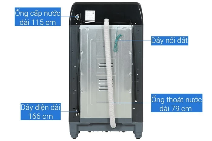 Máy Giặt Lồng Đứng Aqua 10 kg Dẫn Động Trực Tiếp AQW-DRI0IGT.BK